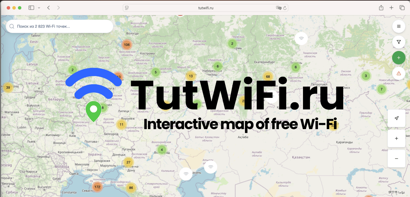 TutWiFi map